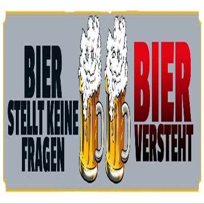 Metal Sign 46 x 10 cm Street Sign: Beer Doesn’t Ask Questions, Beer Understands - DekoNo7