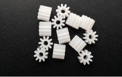 LUFAA 10pcs DIY Plastic Motor Gears, Module 0.5, 0.8/2/3 mm Bore, 8/9/10/11/12/13/14/15/18 Teeth