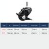 BOCbco Heavy-Duty Swivel Casters with Brake, M10 Thread, Nylon Wheels, 1.5 and 2 in view 3