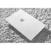 90 x 160 cm Vulcano Line Extra Slim White Resin and Marble Powder Shower Tray view 1