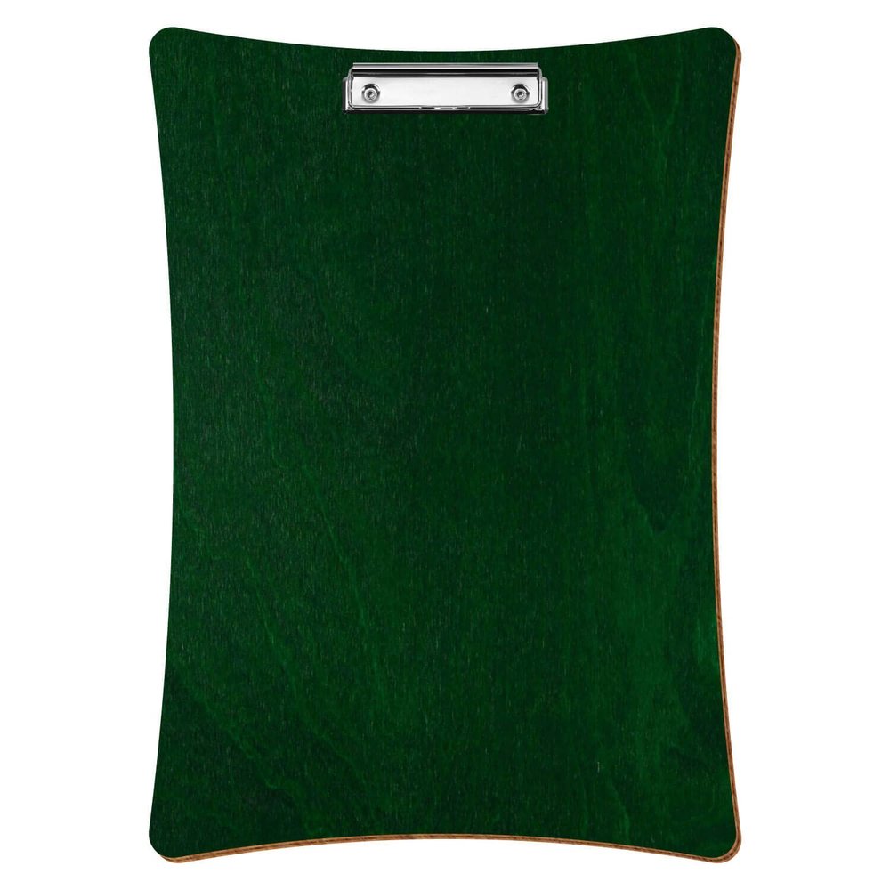 Btic Dark Green Concave Wooden Clipboard for A3–A6, 3 mm Birch Plywood
