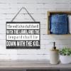 Rustic Personalized Wooden Sign, Inspirational Quote, 20.3 x 25.4 cm, “The Wolf Also Shall Dwell with the Lamb...” Farmhouse Style view 2