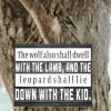 Rustic Personalized Wooden Sign, Inspirational Quote, 20.3 x 25.4 cm, “The Wolf Also Shall Dwell with the Lamb...” Farmhouse Style view 4