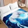 Odot 3D Unicorn Quilted Bedspread, 200 x 230 cm, Starry Sky Galaxy view 1