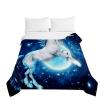 Odot 3D Unicorn Quilted Bedspread, 200 x 230 cm, Starry Sky Galaxy view 2