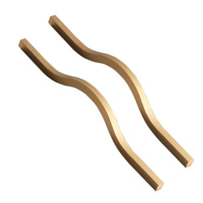 2-Pack Gold Kitchen Cabinet Handles, Aluminum (200 mm)