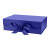 DaiJoob Gift Box with Lid, 26.7 x 19.1 x 7.9 cm, Ribbon and Magnetic Closure, Blue view 1