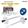 STRBER ETICS Insulation Anchor Set, 10 x 120 mm, 1,000 Anchors + 1,000 White EPS Discs + Cutter view 2