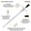 STRBER ETICS Insulation Anchor Set, 10 x 120 mm, 1,000 Anchors + 1,000 White EPS Discs + Cutter view 3