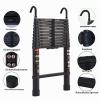 3.2 m Black Aluminum Telescoping Ladder with 2 Removable Hooks, EN131, 150 kg Capacity view 3