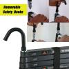 3.2 m Black Aluminum Telescoping Ladder with 2 Removable Hooks, EN131, 150 kg Capacity view 4