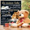 To My Son from Mom Personalized Fleece Blanket view 3
