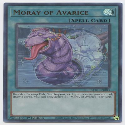 Moray of Avarice POTE-EN084 Ultra Rare 1st Edition