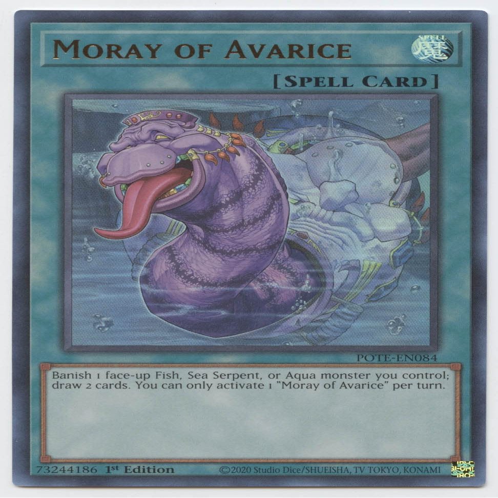 Moray of Avarice POTE-EN084 Ultra Rare 1st Edition