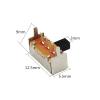 Kigauru SK-12F14G4 Slide Switch, 10-Pack, 2-Position, 1P2T, Horizontal Right-Angle PCB Panel Mount view 3