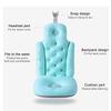 DKULMN Full-Body Bath Pillow, Non-Slip Foldable Cushion, Blue view 2
