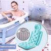 DKULMN Full-Body Bath Pillow, Non-Slip Foldable Cushion, Blue view 4