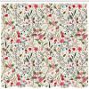 Waterproof Shower Curtain, 69 x 84 in (W x H), Floral Design with Colorful Birds, Roses & Nature Landscape view 2