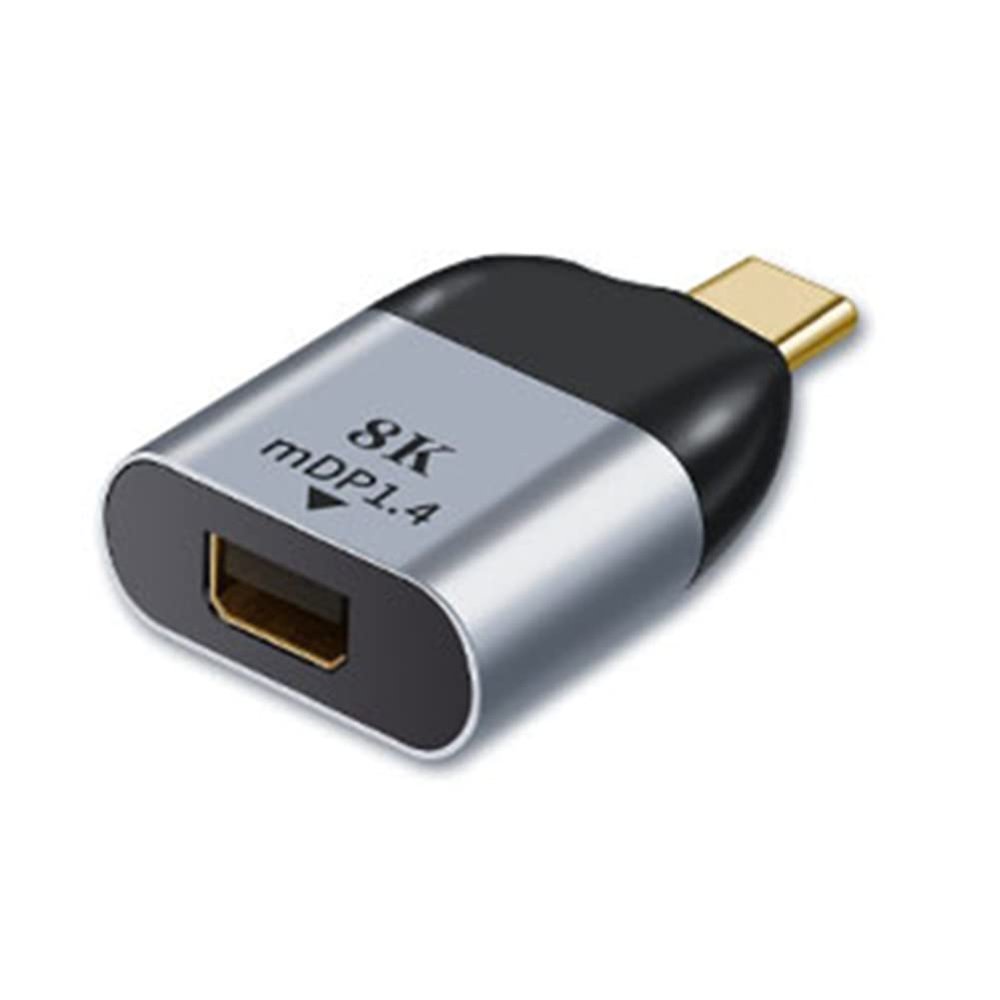 fengfeng 8K 60Hz USB-C to Mini DisplayPort Video Converter for Projectors and Laptops