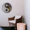 JILIP Yin Yang Geometric Metal Wall Art, Flower of Life Silhouette, 15.7 in/40 cm view 3