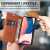 xinyunew Genuine Leather Flip Case for Samsung Galaxy S9 Plus, Brown view 4