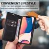 xinyunew Genuine Leather Flip Case for iPhone 12 Pro/iPhone 12, Black view 2