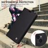 xinyunew Genuine Leather Flip Case for iPhone 12 Pro/iPhone 12, Black view 3