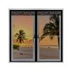 AXFZZRS Magnetic Fly Screen for Windows, Auto-Closing, Black, 220 x 120 cm view 1