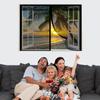 AXFZZRS Magnetic Fly Screen for Windows, Auto-Closing, Black, 220 x 120 cm view 2