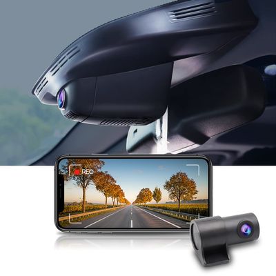 Fitcamx Front and Rear Dash Cam, 1440P + 1080P, for Alfa Romeo Giulia & Stelvio 2017–2024