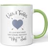 JUNIWORDS Father & Daughter Mug, Light Green view 1