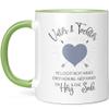 JUNIWORDS Father & Daughter Mug, Light Green view 2