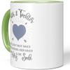 JUNIWORDS Father & Daughter Mug, Light Green view 3