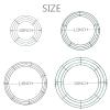 14-Piece Metal Wreath Frames, Dark Green Wire, 14 in. Round Wreath Rings for Christmas, New Year, Parties, Crafts, Valentine's Day and Home Decor view 2