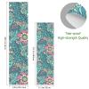 Blue Abstract Flower Pattern Skateboard Griptape view 3