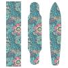 Blue Abstract Flower Pattern Skateboard Griptape view 4