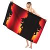 Texas Cowboy Print Bathroom Towel, Polyester-Cotton Blend, Soft Towel for Bathroom, Kitchen and Hotel view 1