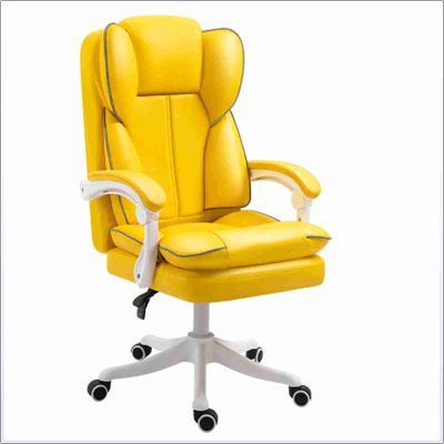 Pink Reclining Gaming Chair with Footrest and Ergonomic High Backrest