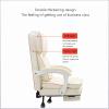 Pink Reclining Gaming Chair with Footrest and Ergonomic High Backrest view 2