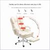 Pink Reclining Gaming Chair with Footrest and Ergonomic High Backrest view 3