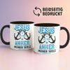 OM3 Jesus Is the Anchor of My Soul Coffee Mug II, Hebrews 6:19 – Black Ceramic Mug, 325 ml, Printed on Both Sides view 2