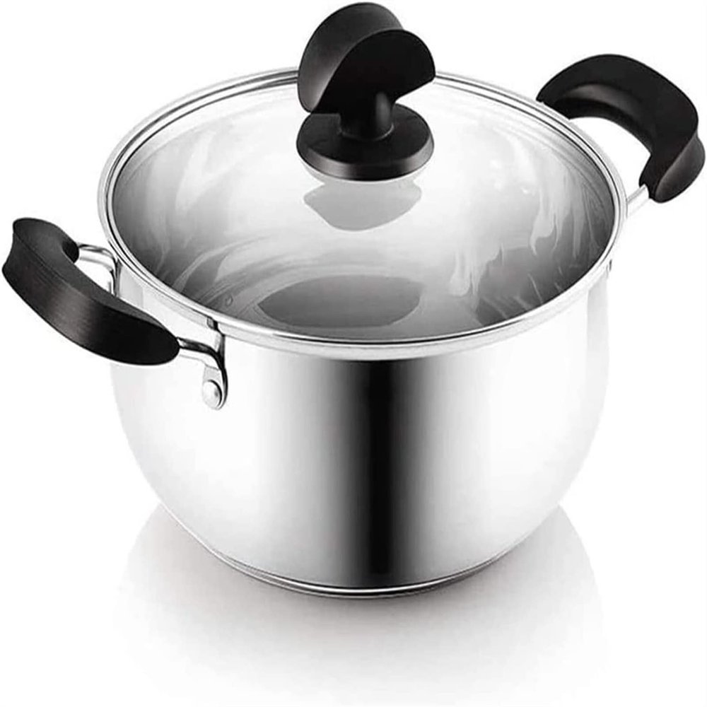 YQBUER 22 cm Stainless Steel Universal Wok/Pot