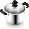 YQBUER 22 cm Stainless Steel Universal Wok/Pot view 1