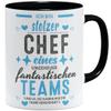 OM3 "I'm a Proud Boss of an Incredibly Fantastic Team" Mug - Black Ceramic, 11 oz/325 ml view 1