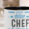 OM3 "I'm a Proud Boss of an Incredibly Fantastic Team" Mug - Black Ceramic, 11 oz/325 ml view 2