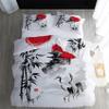 Japanese Crane Bamboo Duvet Cover Set 200 x 220 cm, 3-Piece view 1