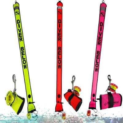 Aquatic Hunt 3-Piece Set: 1.83 m SMB, 10.2 cm SS Clip, 30.5 m Finger Spool (Pink)