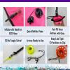 Aquatic Hunt 3-Piece Set: 1.83 m SMB, 10.2 cm SS Clip, 30.5 m Finger Spool (Pink) view 4