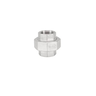 Aurorad BSP Female-to-Male Threaded Union, 304 Stainless Steel Pipe Fitting (1/2"–1 1/2", MF112)