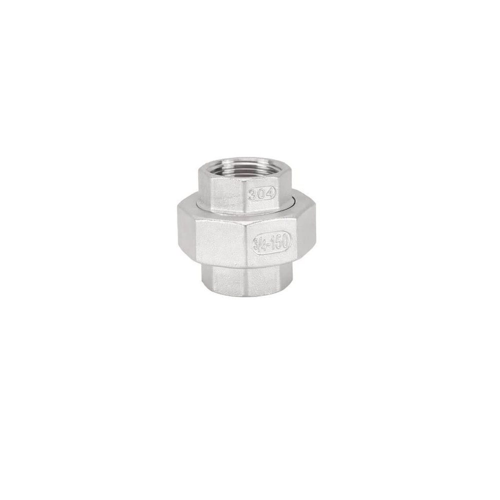 Aurorad BSP Female-to-Male Threaded Union, 304 Stainless Steel Pipe Fitting (1/2"–1 1/2", MF112)